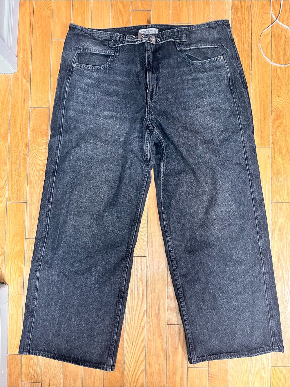 Women’s Abercrombie Black Wide-Leg Jeans